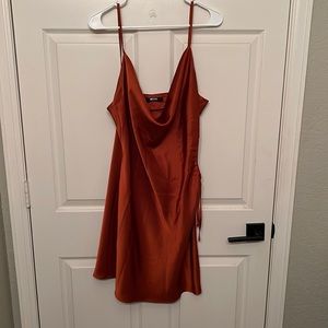 Miss Lola Copper Orange mini dress (New with tags)